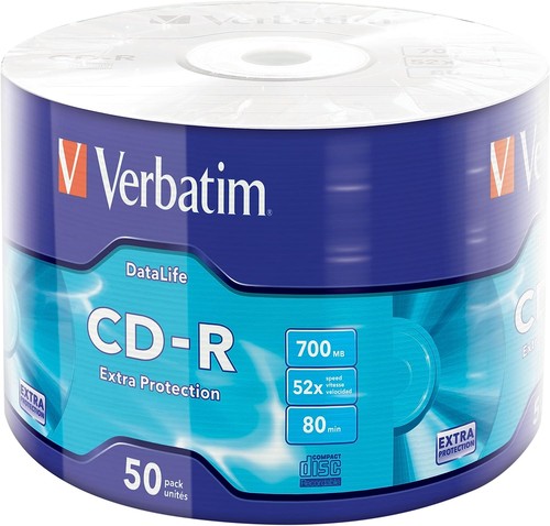 Dischi verbatim 80 min - dischi, cd-r